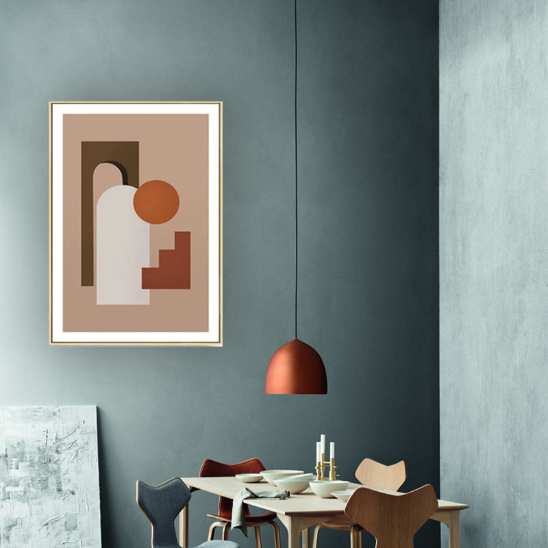 Vivolux | Nordic Still Life Geometrischer Kunstdruck Pastellfarbe Texturiert Wanddekoration für das Wohnzimmer