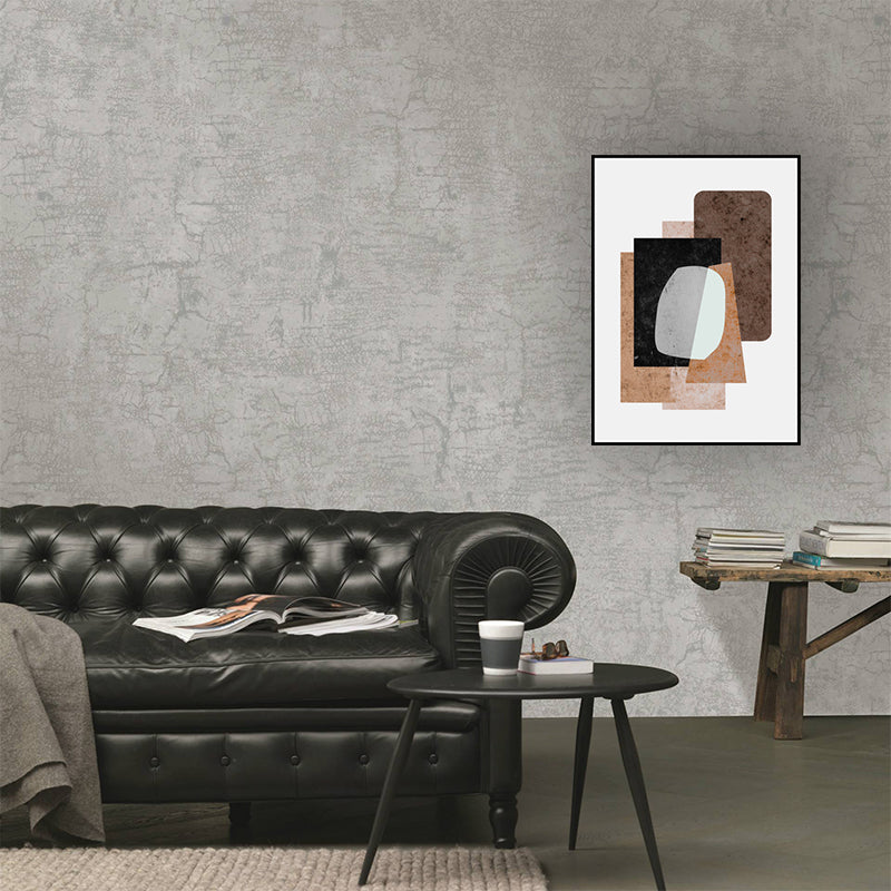 Vivolux | Texturiertes geometrisches Wandkunstdekor minimalistischer Leinwanddruck in sanftem Licht für das Zuhause