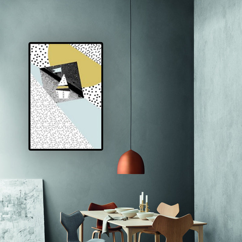 Vivolux | Nordic Abstract Geometric Canvas Kunst Lichtfarbe Textur Wanddekoration für Zuhause