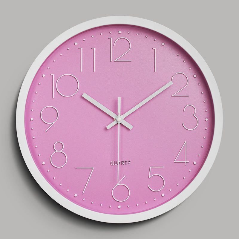 Vivolux | Einfaches Design 3D Lautloser Klassenraum-Wanduhr 30 cm