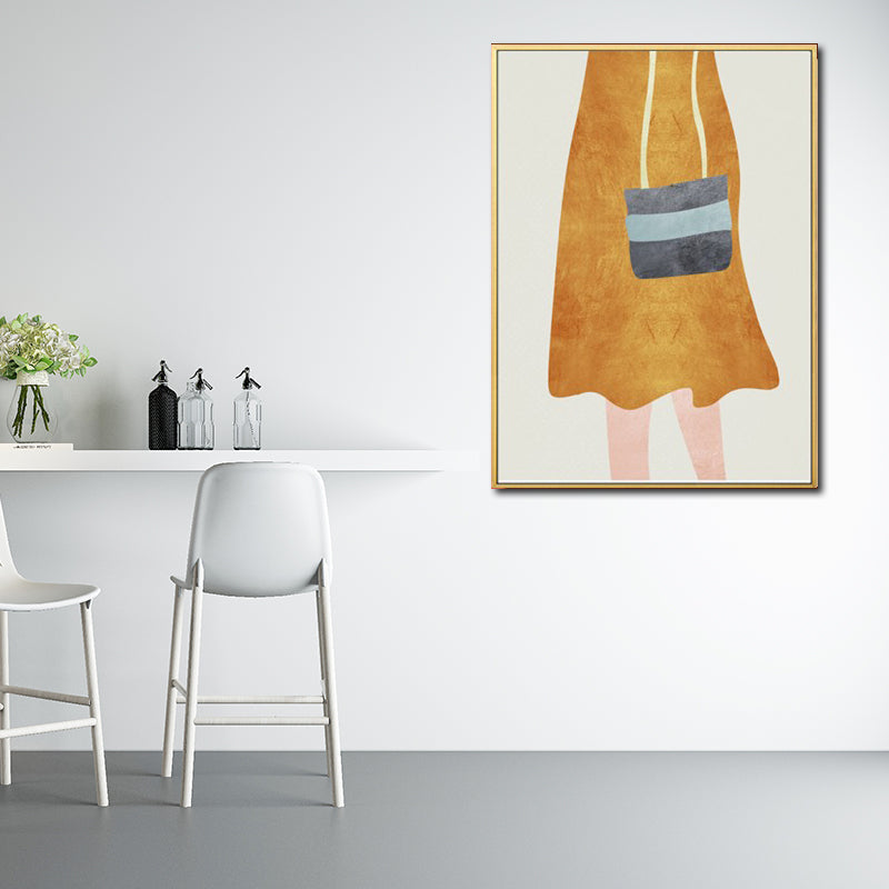 Vivolux | Nordic Girl Sommerkleid Leinwand Hellfarbe Mode Wandkunst für Esszimmer
