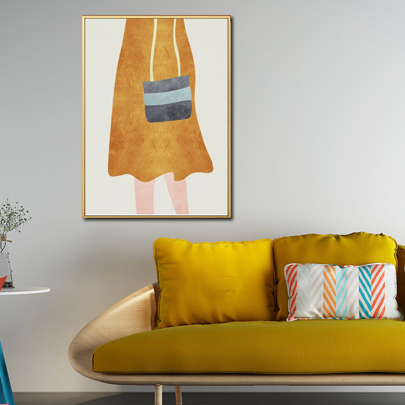 Vivolux | Nordic Girl Sommerkleid Leinwand Hellfarbe Mode Wandkunst für Esszimmer