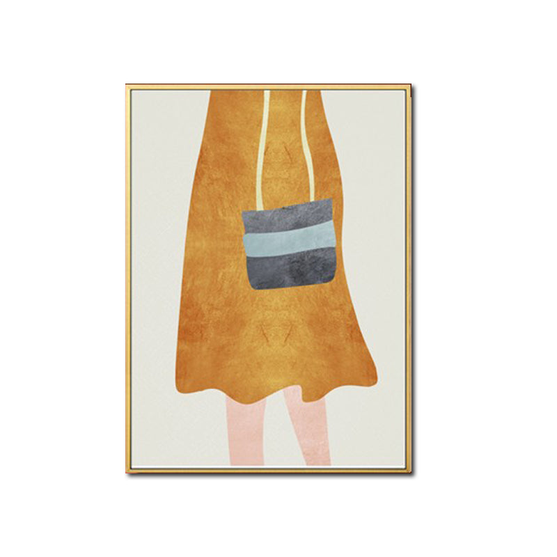 Vivolux | Nordic Girl Sommerkleid Leinwand Hellfarbe Mode Wandkunst für Esszimmer