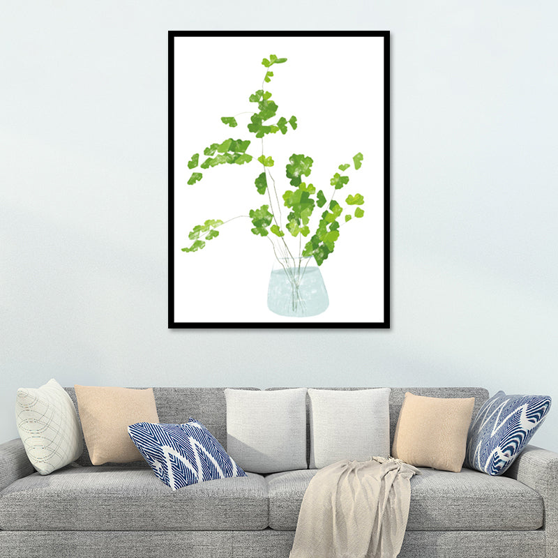 Vivolux | Nordic Bonsai Kunstdruck Leinwand Texturiert Pastellfarbe Wanddekoration für Wohnzimmer