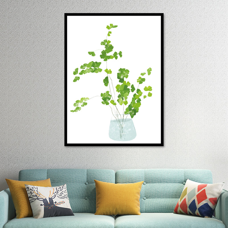 Vivolux | Nordic Bonsai Kunstdruck Leinwand Texturiert Pastellfarbe Wanddekoration für Wohnzimmer