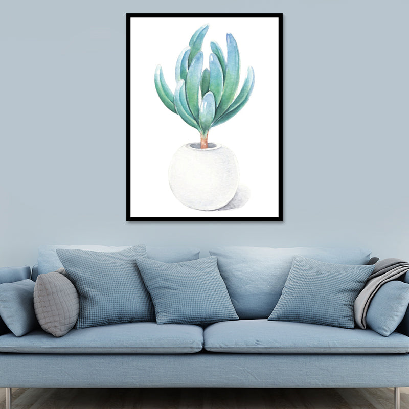 Vivolux | Nordic Bonsai Kunstdruck Leinwand Texturiert Pastellfarbe Wanddekoration für Wohnzimmer