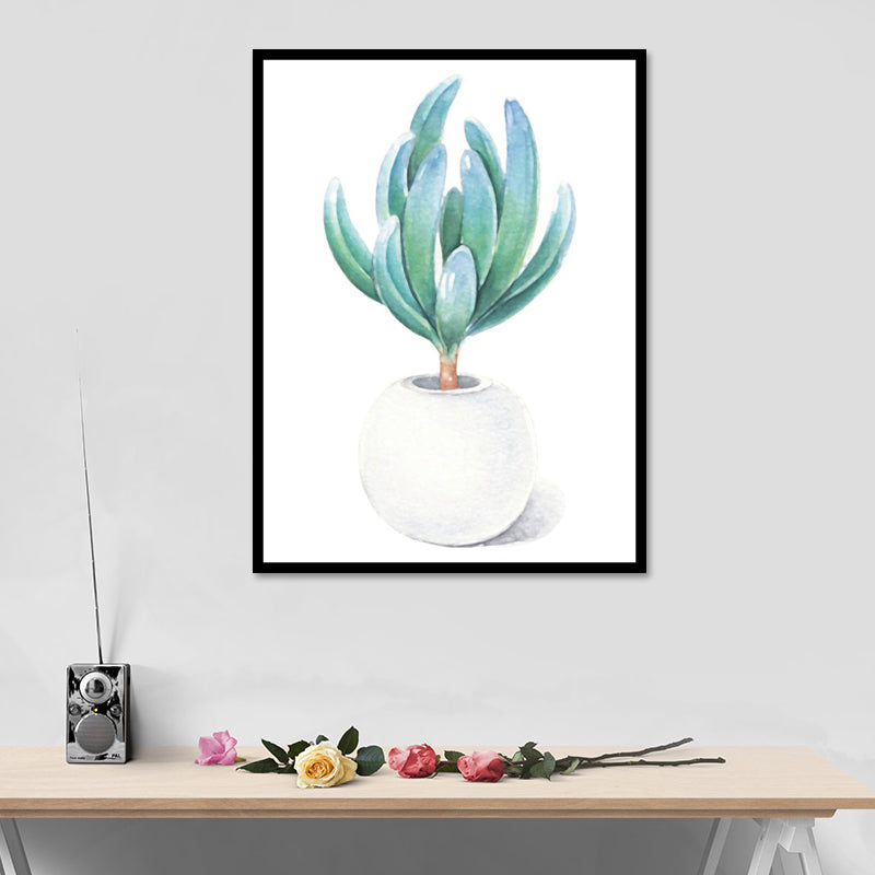 Vivolux | Nordic Bonsai Kunstdruck Leinwand Texturiert Pastellfarbe Wanddekoration für Wohnzimmer
