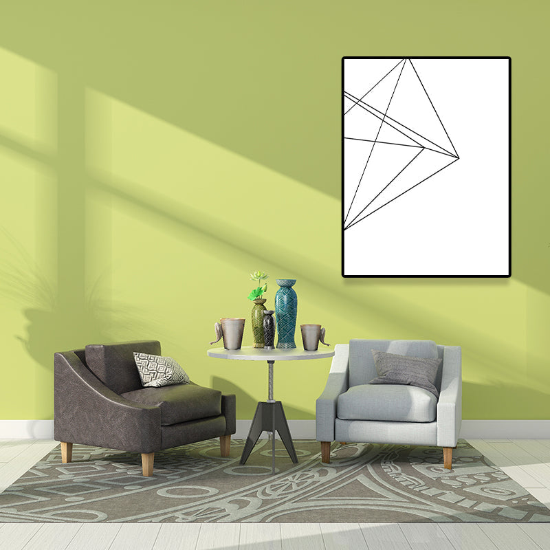 Vivolux | Weiße verschiedene geometrische Muster Kunst Texturiertes Gemälde für Schlafzimmer, mehrere Größen verfügbar