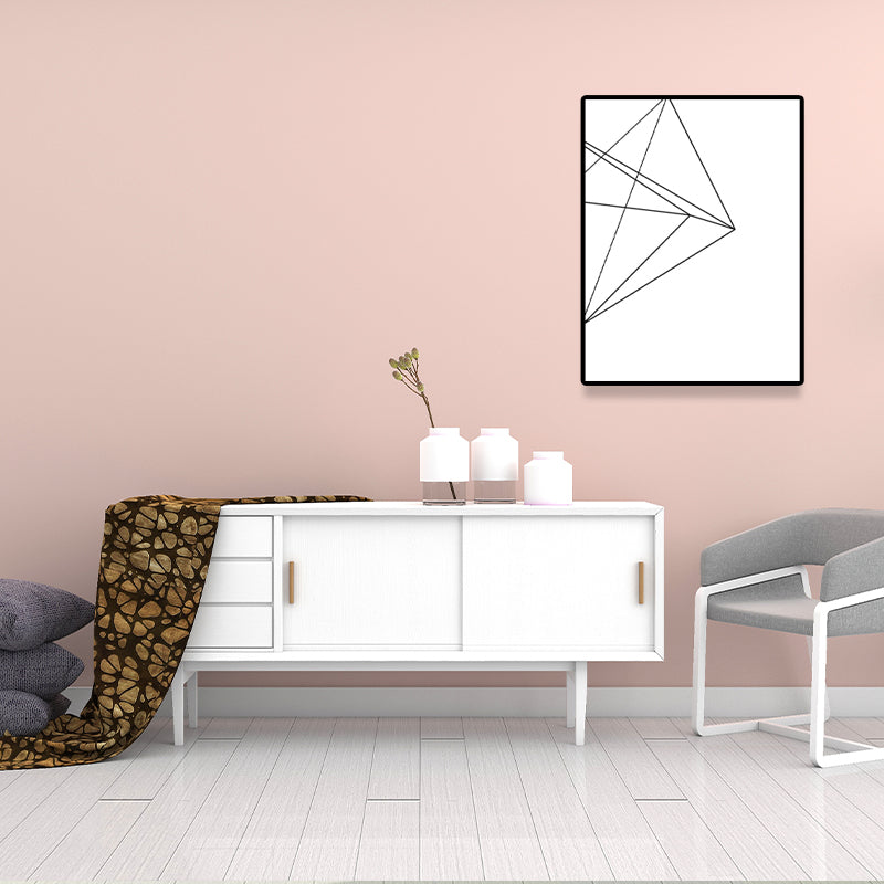 Vivolux | Weiße verschiedene geometrische Muster Kunst Texturiertes Gemälde für Schlafzimmer, mehrere Größen verfügbar