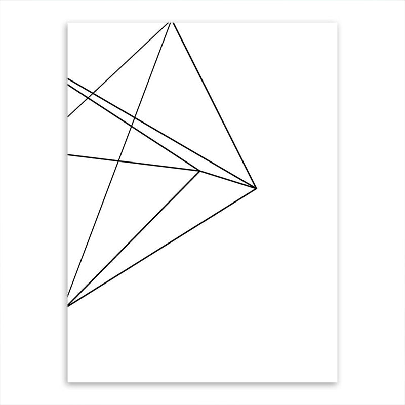Vivolux | Weiße verschiedene geometrische Muster Kunst Texturiertes Gemälde für Schlafzimmer, mehrere Größen verfügbar