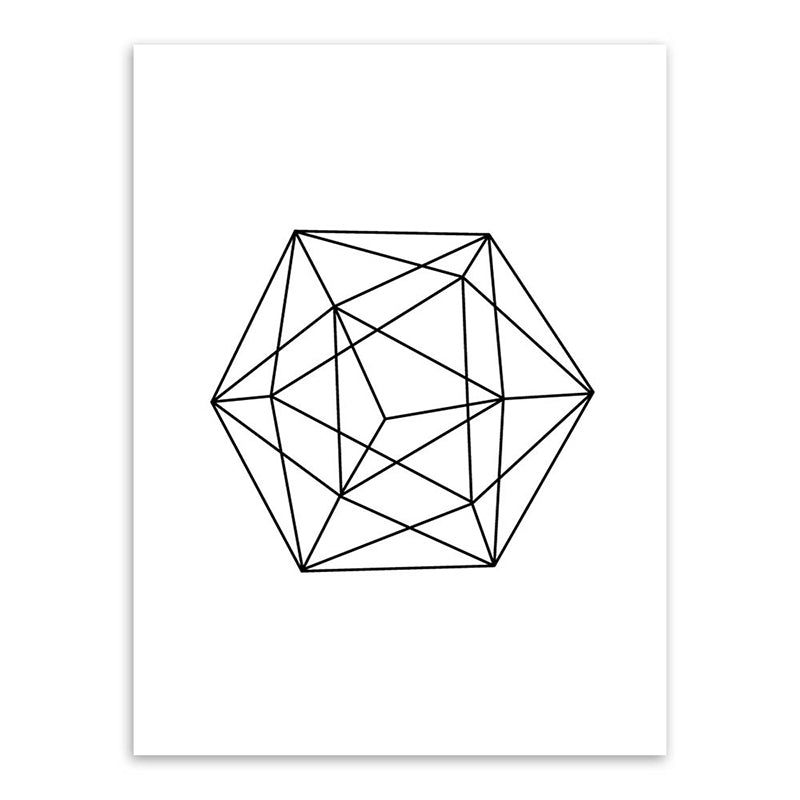 Vivolux | Weiße verschiedene geometrische Muster Kunst Texturiertes Gemälde für Schlafzimmer, mehrere Größen verfügbar