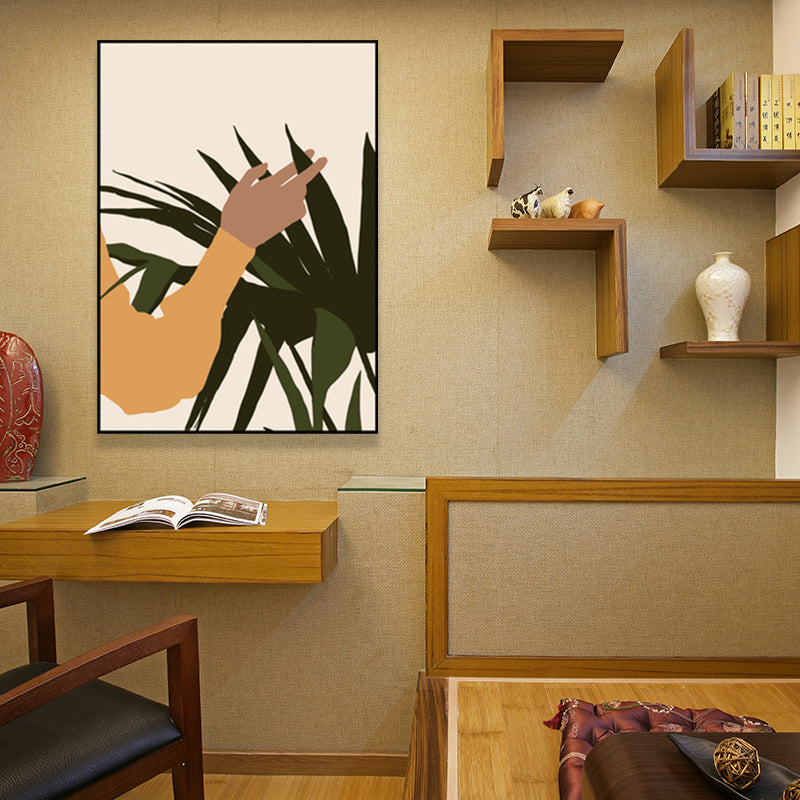 Vivolux | Pflanze in einem Topf Malerei Texturierte Skandinavische Wohnzimmer Wandkunst Dekor, Mehrere Größen