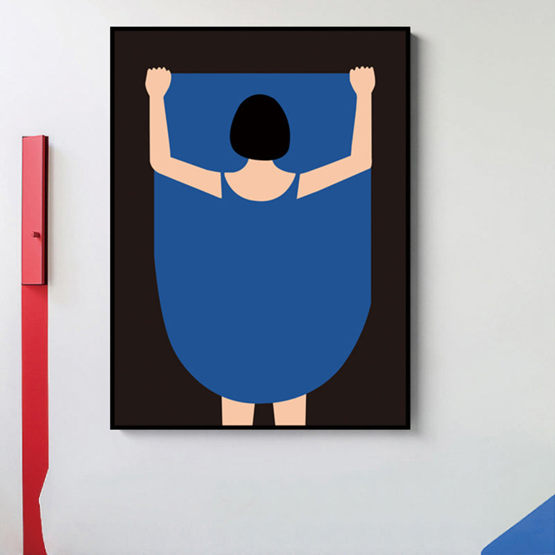 Vivolux | Undressed People Leinwand Wandkunst Pastellfarbe Skandinavisches Gemälde für das Wohnzimmer