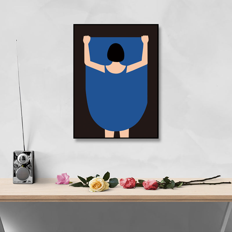 Vivolux | Undressed People Leinwand Wandkunst Pastellfarbe Skandinavisches Gemälde für das Wohnzimmer