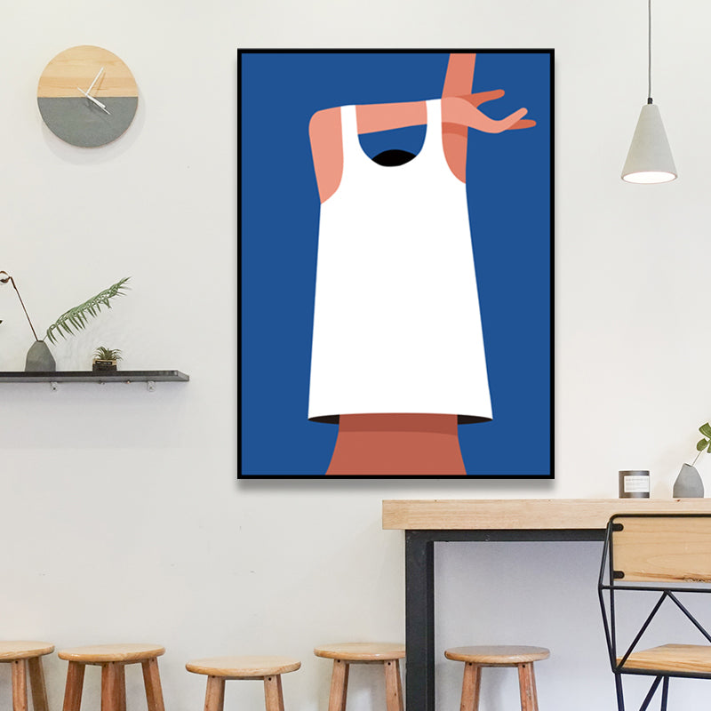 Vivolux | Undressed People Leinwand Wandkunst Pastellfarbe Skandinavisches Gemälde für das Wohnzimmer