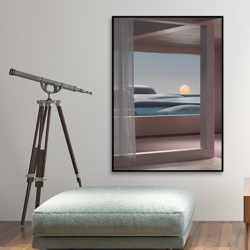 Vivolux | Nordische Landschaft-leinwanddruck Pastellfarbe Esszimmer Wandkunst Dekor, verschiedene Größen