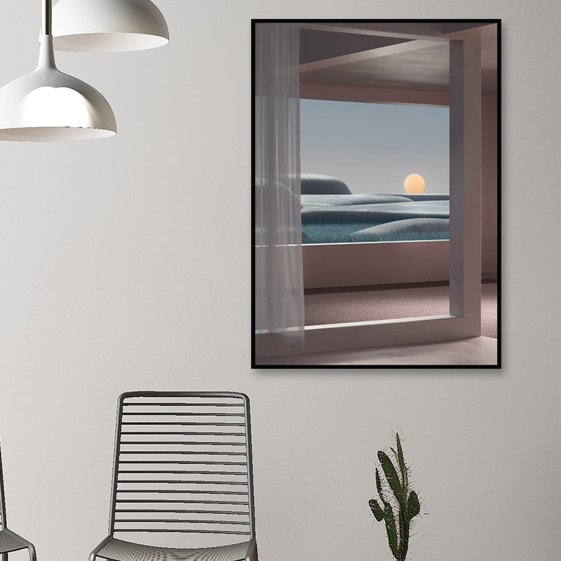 Vivolux | Nordische Landschaft-leinwanddruck Pastellfarbe Esszimmer Wandkunst Dekor, verschiedene Größen