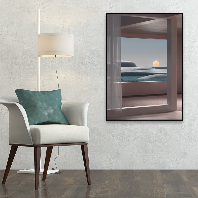 Vivolux | Nordische Landschaft-leinwanddruck Pastellfarbe Esszimmer Wandkunst Dekor, verschiedene Größen