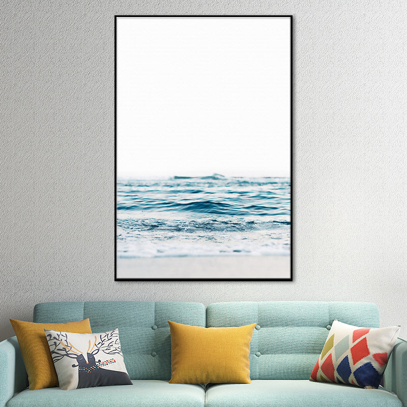 Vivolux | Oceaan Golven Print Wandkunst Moderne Betoverende Zeegezichten Canvas in Lichte Kleur voor Kamer