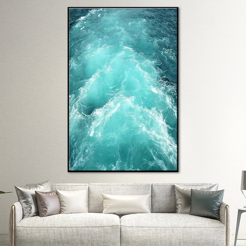 Vivolux | Oceaan Golven Print Wandkunst Moderne Betoverende Zeegezichten Canvas in Lichte Kleur voor Kamer