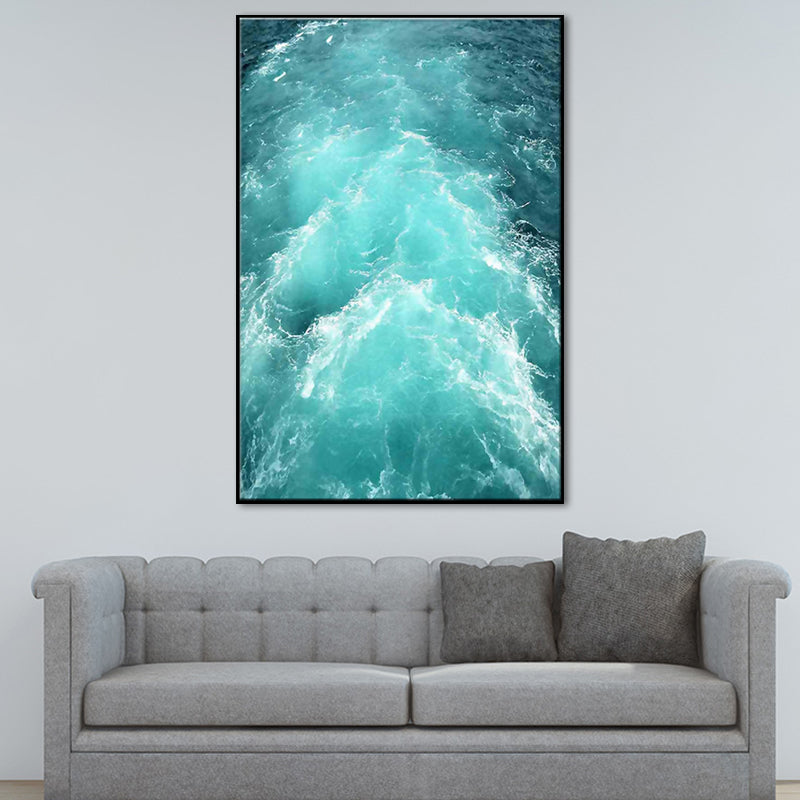 Vivolux | Oceaan Golven Print Wandkunst Moderne Betoverende Zeegezichten Canvas in Lichte Kleur voor Kamer