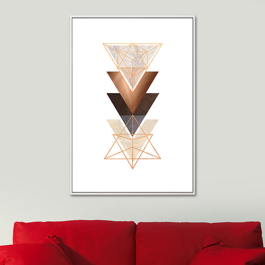 Vivolux | Nordic Geometrische Formen Wanddekoration Leinwand Texturiert Pastellfarbe Kunstdruck für Schlafzimmer