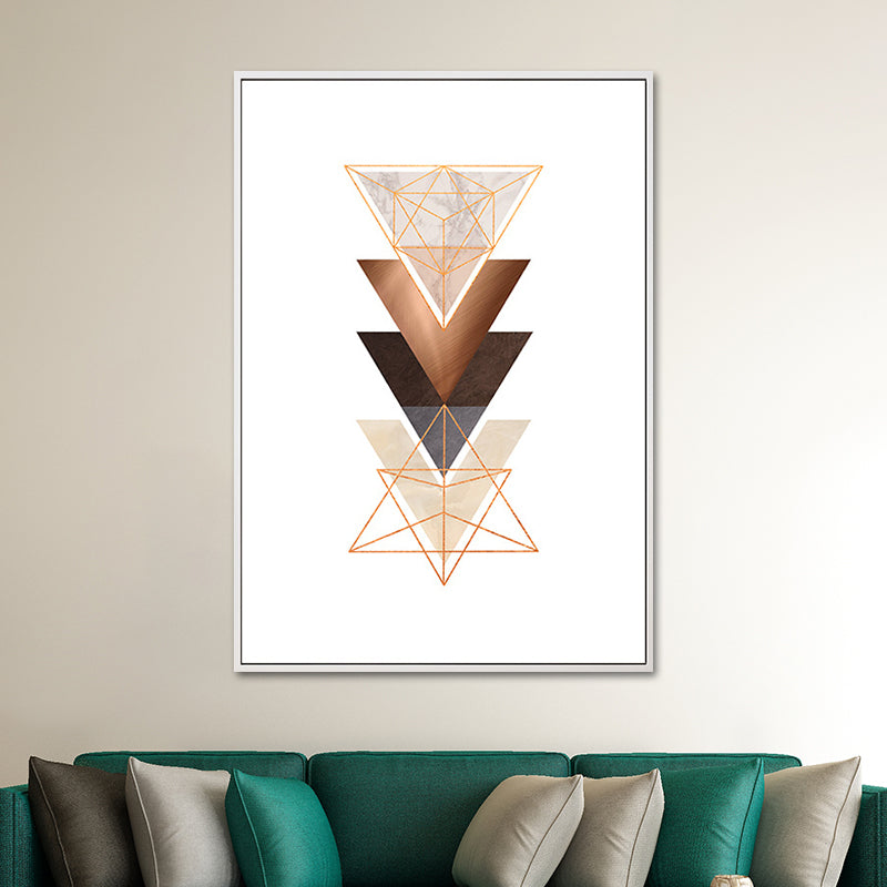 Vivolux | Nordic Geometrische Formen Wanddekoration Leinwand Texturiert Pastellfarbe Kunstdruck für Schlafzimmer