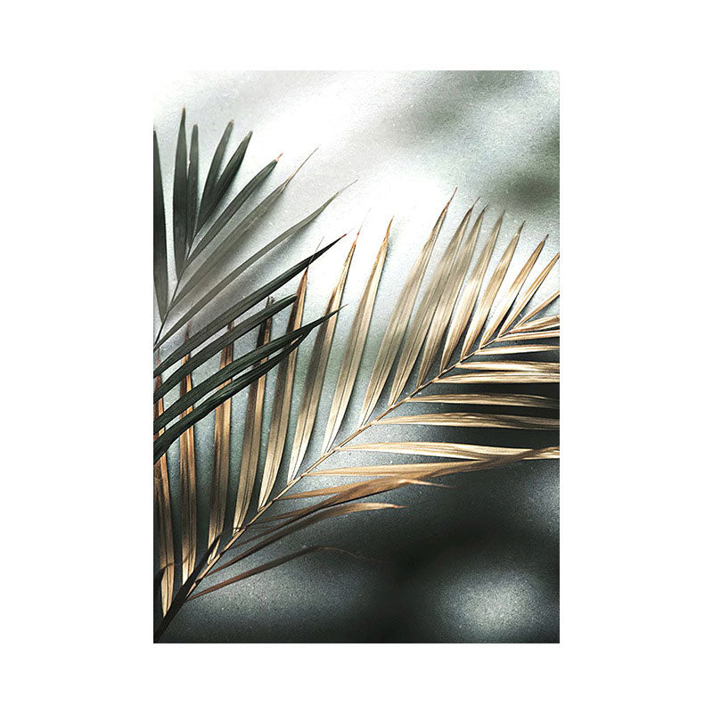 Vivolux | Nordic Style Leinwand Wandkunst Pastellfarbe Areca Palme Blatt Druck Wanddekoration für Raum