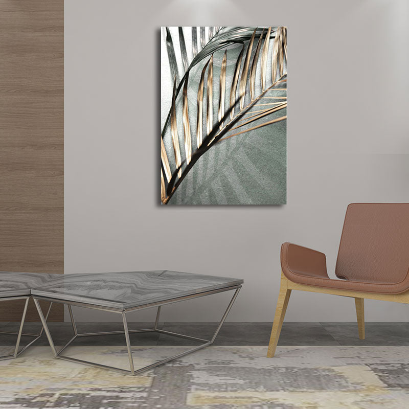 Vivolux | Nordic Style Leinwand Wandkunst Pastellfarbe Areca Palme Blatt Druck Wanddekoration für Raum