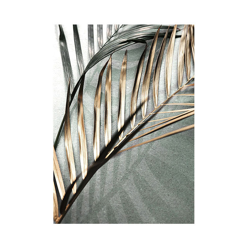 Vivolux | Nordic Style Leinwand Wandkunst Pastellfarbe Areca Palme Blatt Druck Wanddekoration für Raum