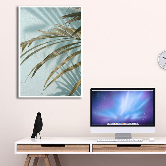 Vivolux | Nordic Plant Wall Decor Leinwand Texturiert Weiche Farbe Wandkunst Druck für das Mädchenzimmer