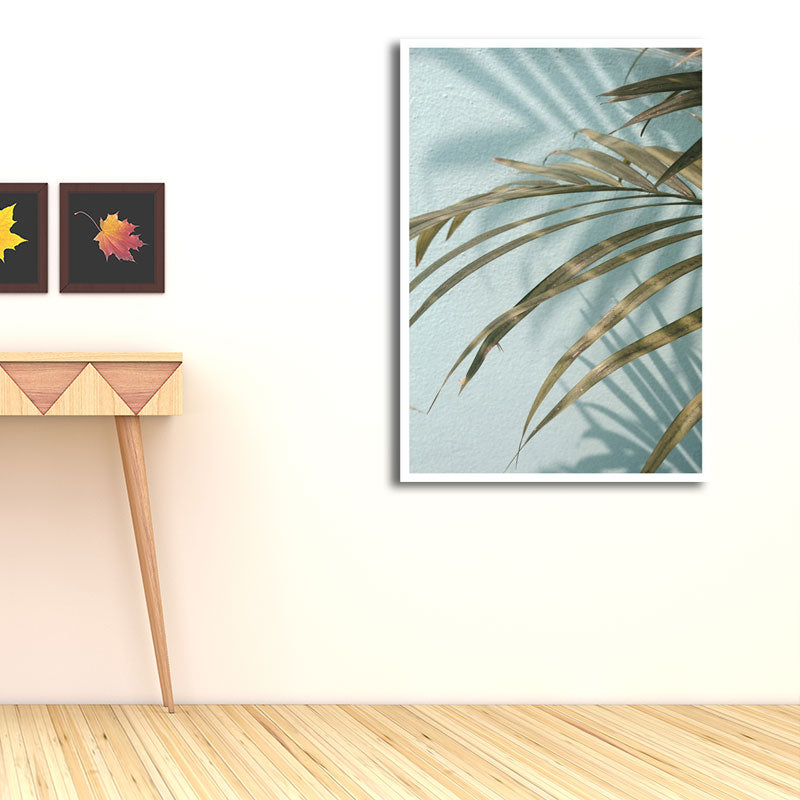Vivolux | Nordic Plant Wall Decor Leinwand Texturiert Weiche Farbe Wandkunst Druck für das Mädchenzimmer