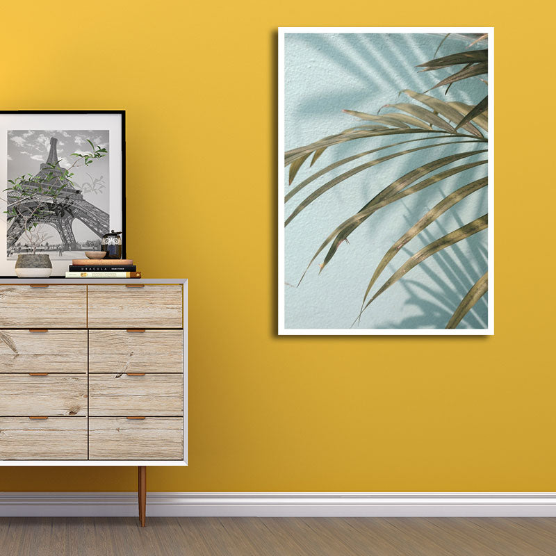 Vivolux | Nordic Plant Wall Decor Leinwand Texturiert Weiche Farbe Wandkunst Druck für das Mädchenzimmer