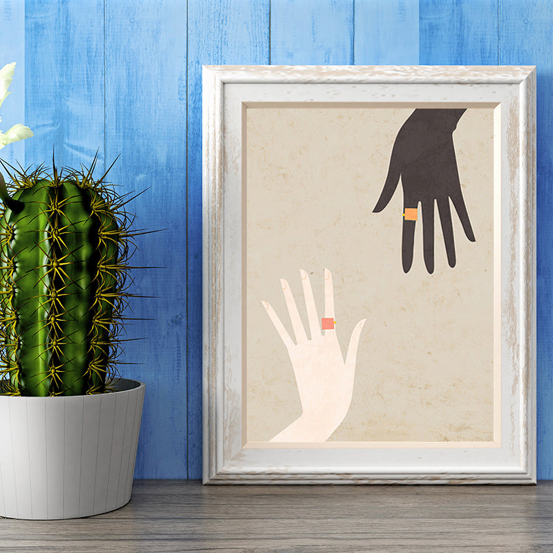 Vivolux | Pastellfarbige doppelte Handmalerei skandinavische strukturierte Leinwand Wandkunst für das Wohnzimmer