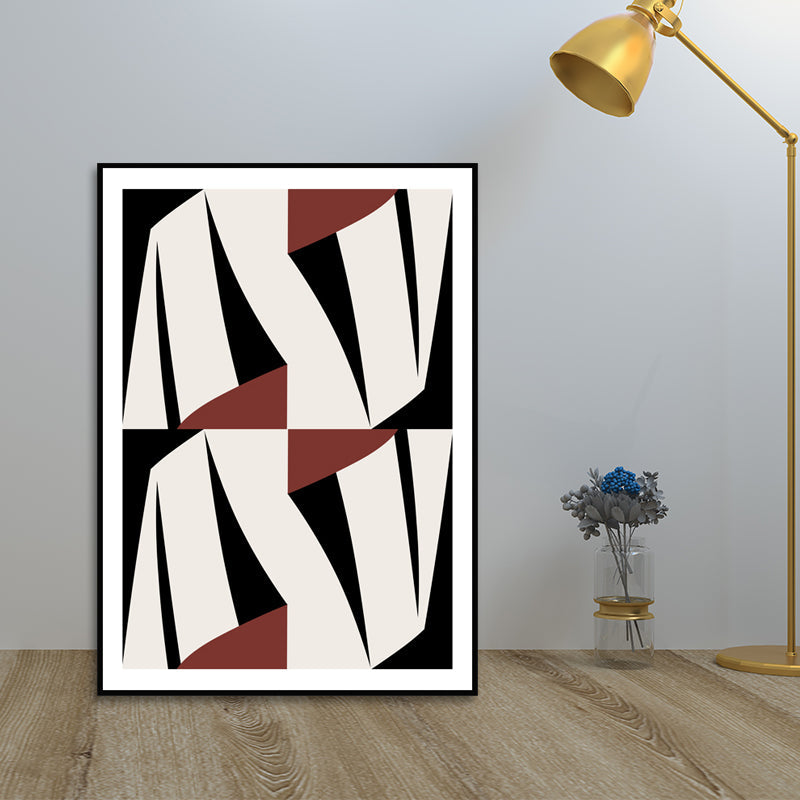 Vivolux | Skandinavische abstrakte Wandkunst Dekor Weiß Leinwanddruck für das Wohnzimmer, verschiedene Größen