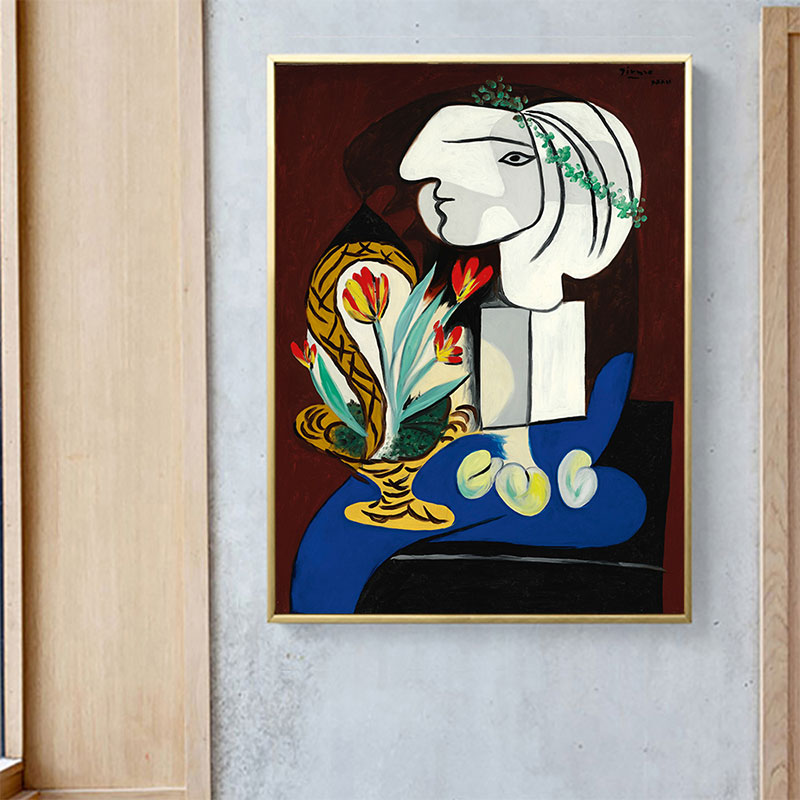 Vivolux | Pastellfarbene nordische Malerei Neuheitsfigur Wandkunst für die Küche, mehrere Größen