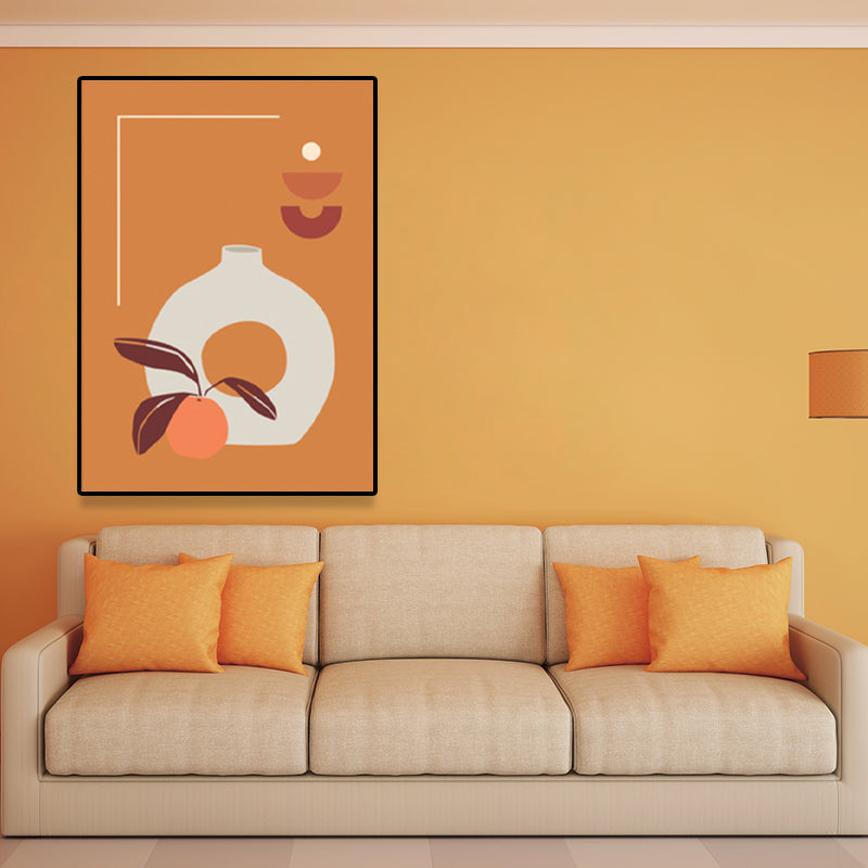 Vivolux | Pastellfarbiger Topf Eingewickelte Leinwand Texturiert Nordische Wohnzimmer Wandkunst Deco, Mehrere Größenoptionen
