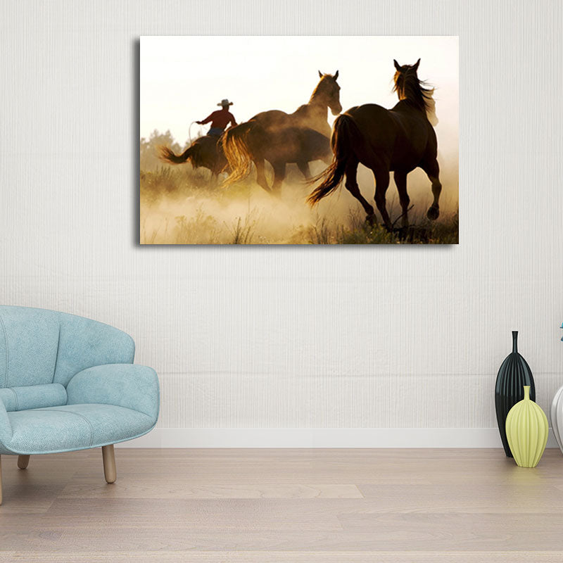 Vivolux | Prachtige Steeds Canvas Kunst voor Woonkamer Wilde Dieren Muurdecoratie in Pastel Kleur