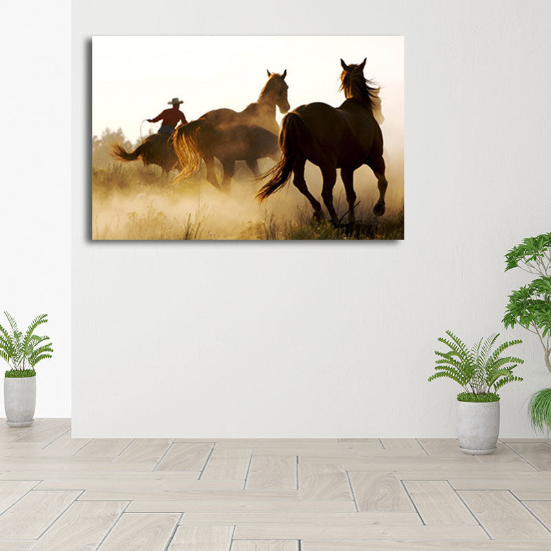Vivolux | Prachtige Steeds Canvas Kunst voor Woonkamer Wilde Dieren Muurdecoratie in Pastel Kleur