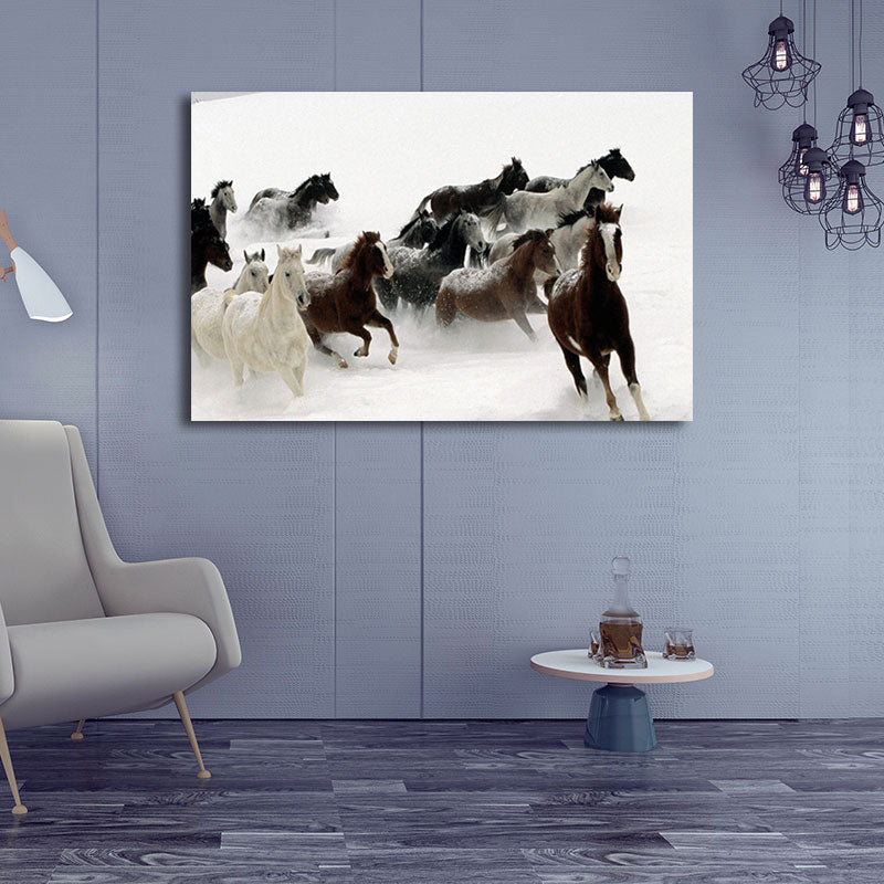 Vivolux | Prachtige Steeds Canvas Kunst voor Woonkamer Wilde Dieren Muurdecoratie in Pastel Kleur