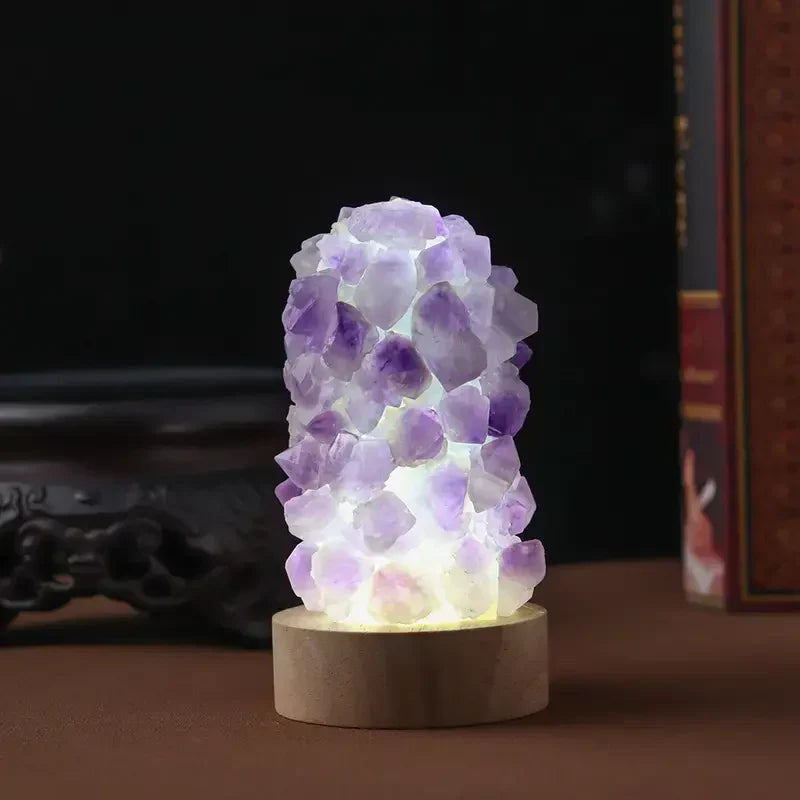 Vivolux | Kristallampe - Amethyst - Heilende Energie - Sanftes Licht