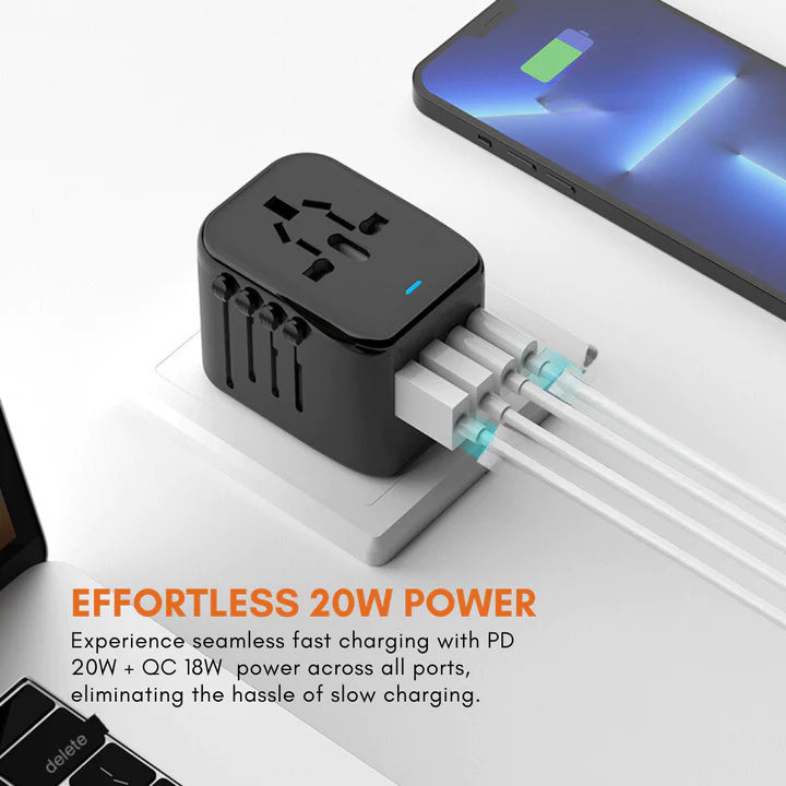Vivolux | Universeller 100V-220V Smart Reiseadapter Spannungswandler