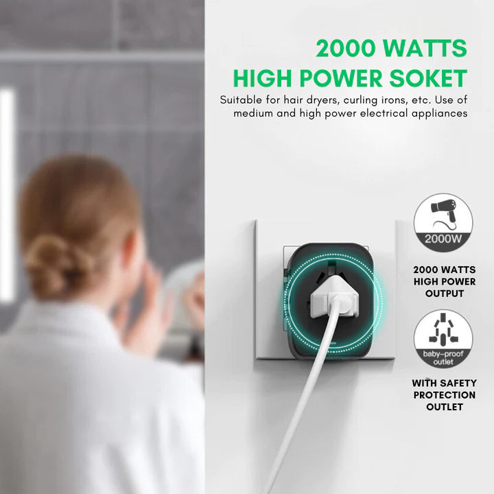 Vivolux | Universeller 100V-220V Smart Reiseadapter Spannungswandler
