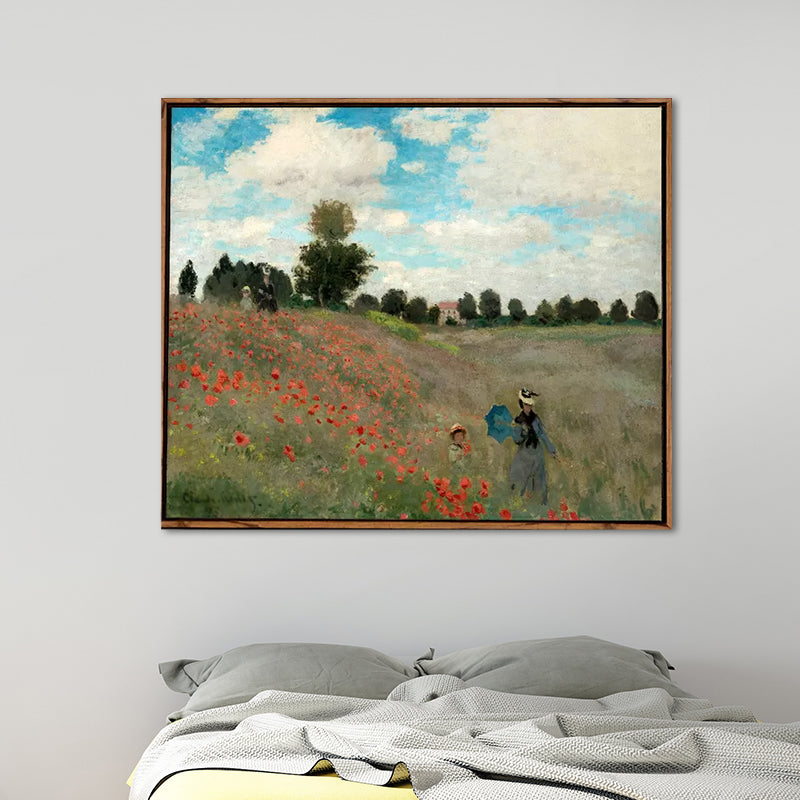 Vivolux | Pastellfarbige Wanddekoration für Wanderungen Texturierte Leinwand für das Schlafzimmer, Mehrere Größen verfügbar