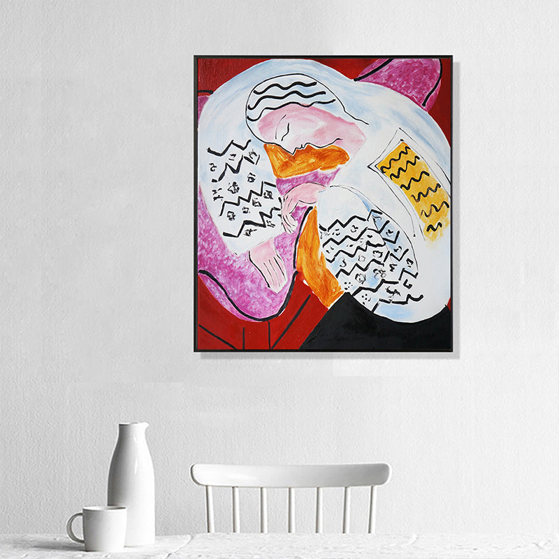 Vivolux | Schlafendes Mädchen Leinwand für Schlafzimmer Ölmalerei Wandkunst Druck, Mehrere Größen Optionen