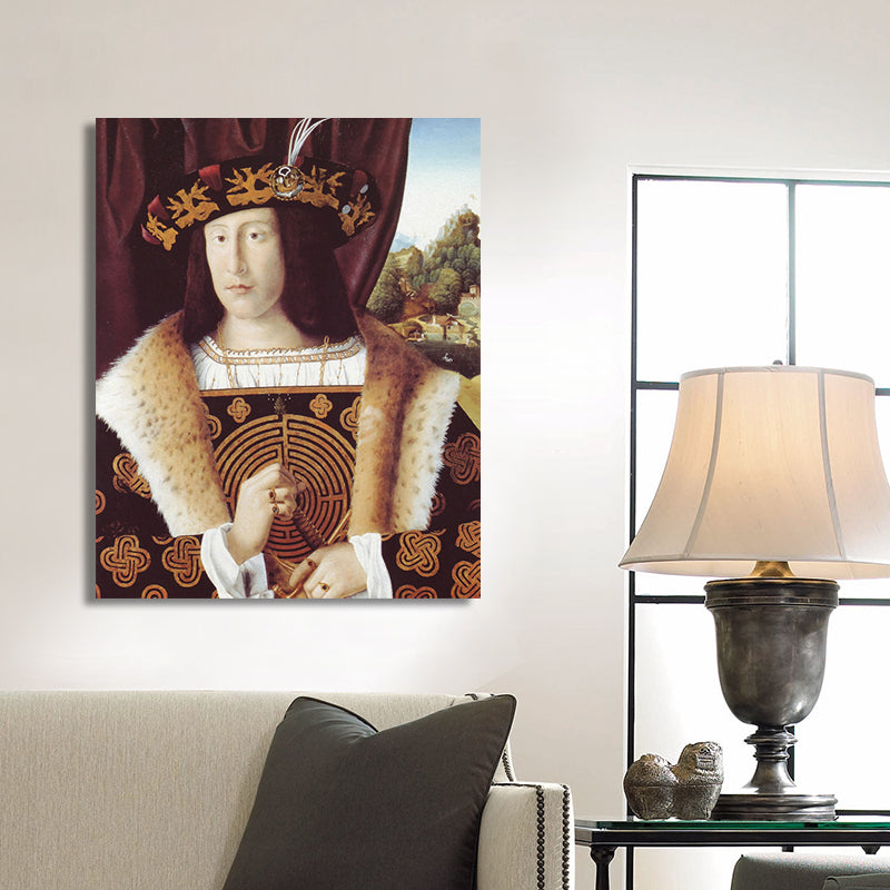 Vivolux | Vintage Figurenmalerei Wandkunst Pastellfarbe Texturierte Leinwanddruck für Wohninterieur