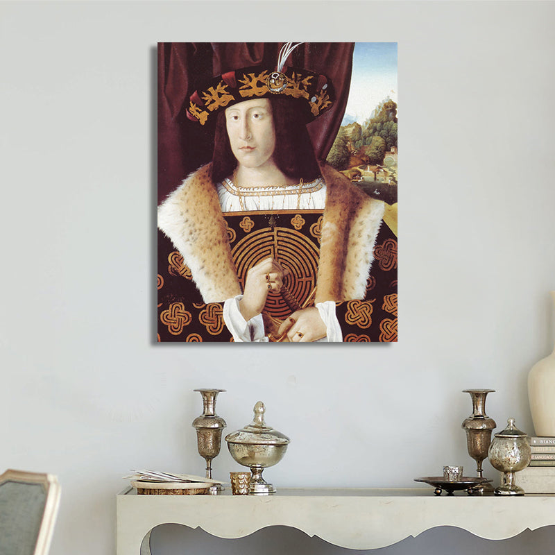 Vivolux | Vintage Figurenmalerei Wandkunst Pastellfarbe Texturierte Leinwanddruck für Wohninterieur