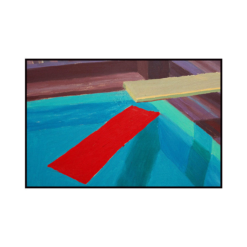 Vivolux | Textured Diving Platform Wanddecoratie Canvas Hedendaagse Stijl Schilderij voor Woonkamer