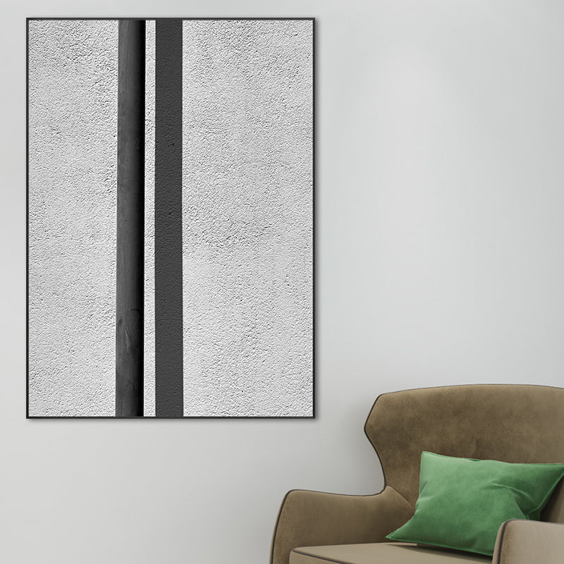 Vivolux | Nordic Building Fenster Leinwanddruck Sanfte Farbe Texturiertes Wandkunst für Wohnzimmer
