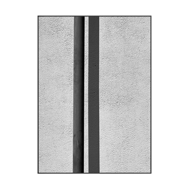 Vivolux | Nordic Building Fenster Leinwanddruck Sanfte Farbe Texturiertes Wandkunst für Wohnzimmer